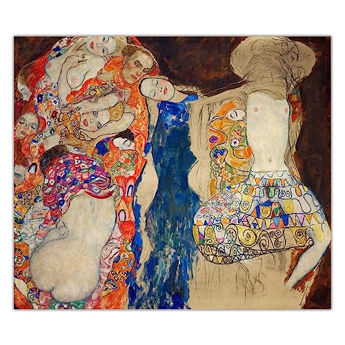 Gustav Klimt Malen nach Zahlen für Erwachsene, Motiv: Die Braut, Malset für Erwachsene, Leinwand, Geschenke, Kunsthandwerk für Heimdekoration Gustav Klimt Malen nach Zahlen für Erwachsene, Motiv: Die Braut, Malset für Erwachsene, Leinwand, Geschenke, Kunsthandwerk für Heimdekoration von Generisch