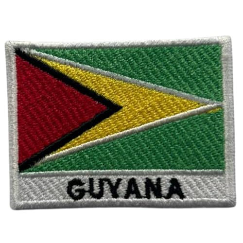 Guyana bestickte Flagge mit Namen Patch zum Aufbügeln / Aufnähen Abzeichen Nationalsymbol Militär Patch für Kleidung Rucksäcke Kappen Guyana bestickte Flagge mit Namen Patch zum Aufbügeln / Aufnähen Abzeichen Nationalsymbol Militär Patch für Kleidung Rucksäcke Kappen von Generisch