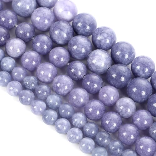 H8109 Natursteinperlen, rund, lose Perlen für Schmuckherstellung, Handarbeit, DIY-Armband, 12 mm, 29–30 Stück, Hellviolett H8109 Natursteinperlen, rund, lose Perlen für Schmuckherstellung, Handarbeit, DIY-Armband, 12 mm, 29–30 Stück, Hellviolett von Generisch