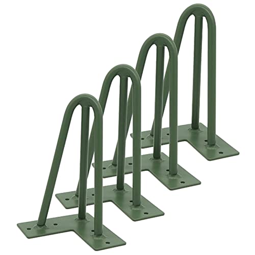 Haarnadel-Tischbeine mit 3 Stangen, Tischbeine für Esszimmer, Couchtisch und Schreibtisch, 20 cm, Haarnadel-Möbelbeine für stilvolle Heimdekoration und moderne Möbel, Grün von Generisch