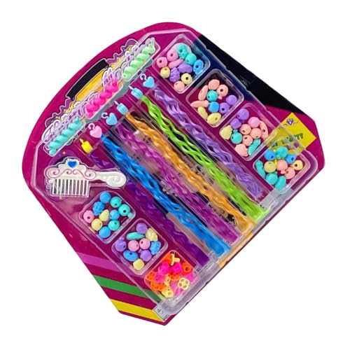 Haarperlen für Zöpfe – Kinder-Haarperlen-Set zum Flechten, niedliche Haarschmuck, kreative Haardekoration für Mädchen, Haarstyling, Haarflechten Haarperlen für Zöpfe – Kinder-Haarperlen-Set zum Flechten, niedliche Haarschmuck, kreative Haardekoration für Mädchen, Haarstyling, Haarflechten von Generisch