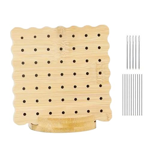Häkel-Blockierbretter, 10 x 10 cm, bezauberndes Häkelbrett, Blockierung mit 10 Klammern, handgefertigte Matte, Basteln, Strickprojekte, Abschlussdekoration für Anfänger von Generisch