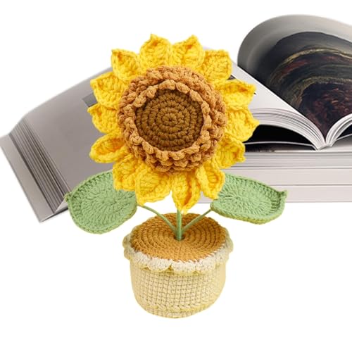Häkel-Sonnenblume, handgefertigte gehäkelte Kunstblumen, Sonnenblumen-Heimdekoration, Häkel-Sonnenblumen-Herzstück, Urlaubsszene, Sonnenblumen-Display, Häkelblumen für Wohnzimmer, künstliche Häkel-Sonnenblume, handgefertigte gehäkelte Kunstblumen, Sonnenblumen-Heimdekoration, Häkel-Sonnenblumen-Herzstück, Urlaubsszene, Sonnenblumen-Display, Häkelblumen für Wohnzimmer, künstliche von Generisch