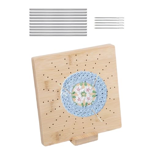Häkelbrett zum Blockieren – Häkel-Blockierbrett-Set, Holz-Strickzubehör, Bastelprojekt-Gadgets mit Nadel für Anfänger, Mutter, Großmütter Häkelbrett zum Blockieren – Häkel-Blockierbrett-Set, Holz-Strickzubehör, Bastelprojekt-Gadgets mit Nadel für Anfänger, Mutter, Großmütter von Generisch