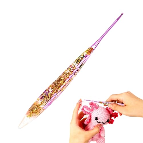 Häkelnadel Set Für Anfänger, Ergonomische Häkelhaken, Garnhäkeln Mit Blumenharzgriffen Für Handgefertigtes Häkeln Für Anfänger Häkelnadel Set Für Anfänger, Ergonomische Häkelhaken, Garnhäkeln Mit Blumenharzgriffen Für Handgefertigtes Häkeln Für Anfänger von Generisch
