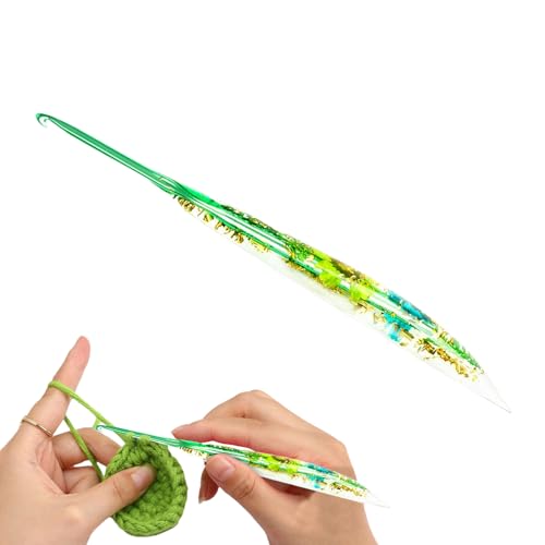 Häkelnadel Set Für Anfänger, Ergonomische Häkelhaken, Garnhäkeln Mit Blumenharzgriffen Für Handgefertigtes Häkeln Für Anfänger Häkelnadel Set Für Anfänger, Ergonomische Häkelhaken, Garnhäkeln Mit Blumenharzgriffen Für Handgefertigtes Häkeln Für Anfänger von Generisch