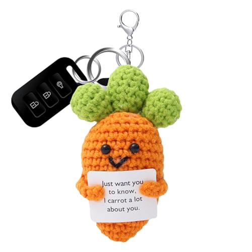 Häkelpuppe - Positive Karotte, Wolle Strickspielzeug, Emotionale Unterstützung Obst, Häkeln Karotte Positive , Handgemachte Lustige Häkelkarotte, Motivierende Wolle Strickspielzeug für Themed Häkelpuppe - Positive Karotte, Wolle Strickspielzeug, Emotionale Unterstützung Obst, Häkeln Karotte Positive , Handgemachte Lustige Häkelkarotte, Motivierende Wolle Strickspielzeug für Themed von Generisch