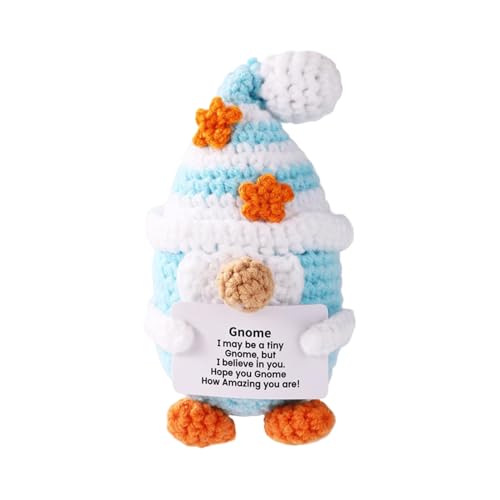 Häkelpuppe mit positiven Botschaften | Niedlich gehäkelte Häkelpuppe mit Motivationskarton, lustige Dekoration für Zuhause Büro Geburtstag Freunde Familie Kollegen originelles Geschenk Häkelpuppe mit positiven Botschaften | Niedlich gehäkelte Häkelpuppe mit Motivationskarton, lustige Dekoration für Zuhause Büro Geburtstag Freunde Familie Kollegen originelles Geschenk von Generisch