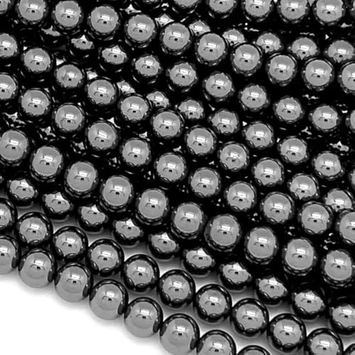 Häma-Edelsteinperlen zur Schmuckherstellung, 8 mm, Häma-Edelsteine, lose Steinperlen, 108 Stück von Generisch