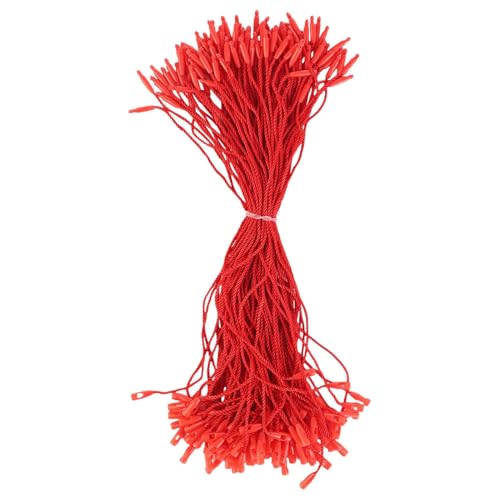 Hängende Etikettenschnur, 100 x hängende Etiketten-Verschlüsse, Etiketten-Seil für Bekleidungsanhänger, Warenmarkierungsanhänger Hängende Etikettenschnur, 100 x hängende Etiketten-Verschlüsse, Etiketten-Seil für Bekleidungsanhänger, Warenmarkierungsanhänger von Generisch