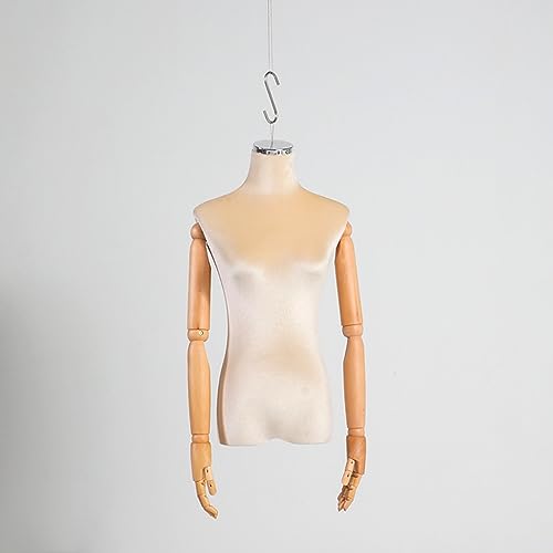 Hängende weibliche Kleiderpuppe mit flexiblen Armen und Haken für Schneiderei, Theaterkostüme und Einzelhandel Hängende weibliche Kleiderpuppe mit flexiblen Armen und Haken für Schneiderei, Theaterkostüme und Einzelhandel von Generisch