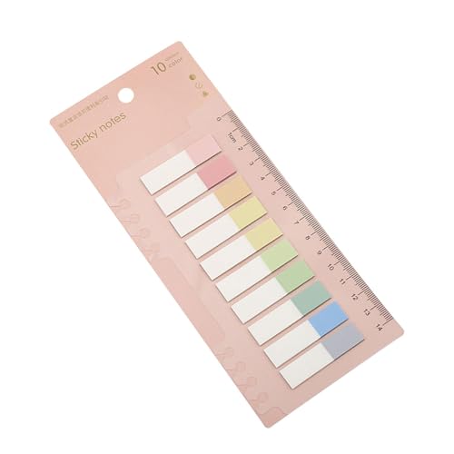 Haftindex-Tabs, bunte Seitenmarkierungen, wiederverwendbare Haftnotizen für Bücher, transparente Haftflaggen, beschreibbare Klebeetiketten, Lesezeichen-Index-Tabs, Büro- und Studienbedarf von Generisch