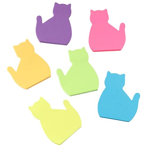 Haftnotiz-Set, niedliche Katze, Lesezeichen, Aufkleber, Katzenliebhaber, Geschenke für Frauen, Büro, Schule, Studenten, Schreibwaren, 12 Stück von Generisch