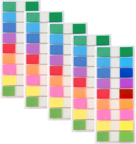 Haftnotizen Set, 9 Farben, für Büro, Schule, Lesen, Schreiben und Notizen von Generisch
