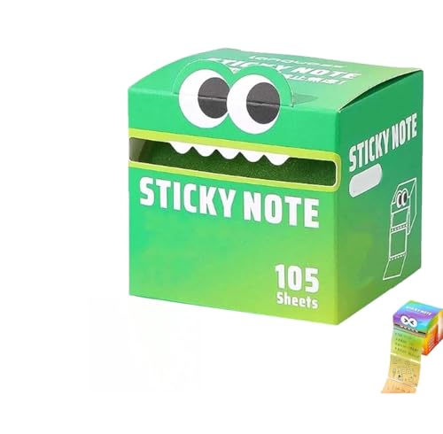 Haftnotizen mit niedlichem Monster-Muster, lustige Pastell-ausziehbare Notizblöcke, selbstklebende Cartoon-Notizblöcke, kleine To-Do-Liste, Büroschule, 105 Stück/Box (S-10) von Generisch