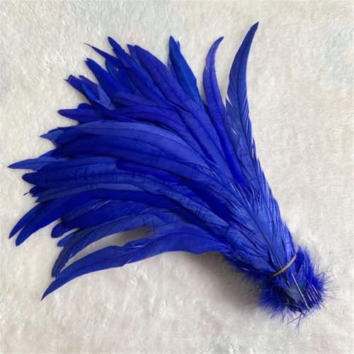 Hahnschwanzfedern für Kostüme, Bastelarbeiten, Zuhause, Hochzeitsdekoration, Königsblau, 35-40 cm, 500 Stück Hahnschwanzfedern für Kostüme, Bastelarbeiten, Zuhause, Hochzeitsdekoration, Königsblau, 35-40 cm, 500 Stück von Generisch
