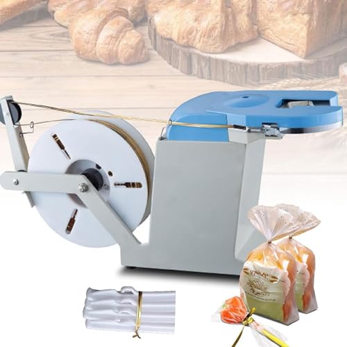 Halbautomatische Drehbindemaschine für Lebensmittelverpackungen, elektrisches Beutelverschlusswerkzeug mit 200 mm Spannkreis, effiziente Bündellösung von Generisch