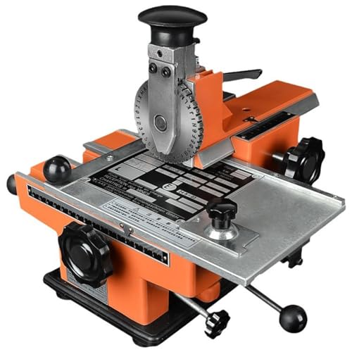 Halbautomatische Metall-Stempelmaschine, einstellbarer Zeichenabstand für Großbuchstaben, Zahlen, einfache Symbole, ideal für Kupfer und Aluminium von Generisch