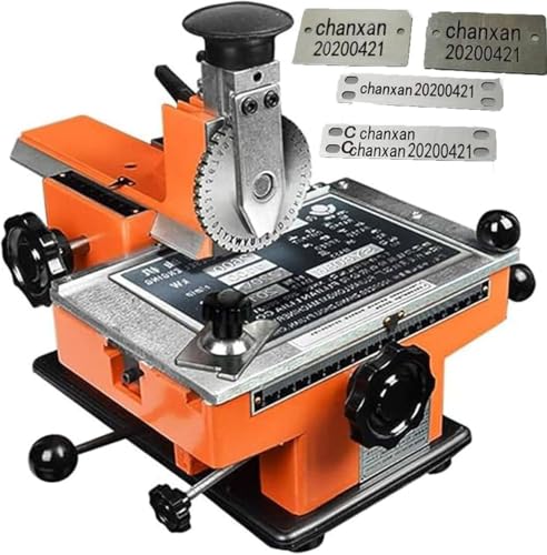 Halbautomatischer Präger für Metallnamenschilder, Hundeetikettendruck und Markierung, Aluminium-Etiketten, Gravurwerkzeug von Generisch