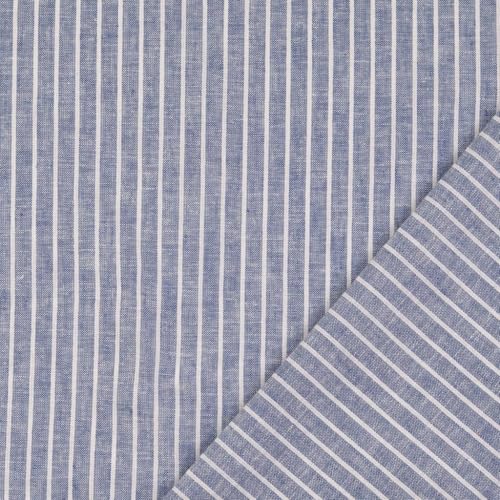 Halbleinen Meterware gemustert Streifen - Leinenstoff gestreift - Leinen Baumwolle - Leinengemisch - Sommerleinen - Leinengewebe *ab 50 cm, Farbe: 006 jeans Halbleinen Meterware gemustert Streifen - Leinenstoff gestreift - Leinen Baumwolle - Leinengemisch - Sommerleinen - Leinengewebe *ab 50 cm, Farbe: 006 jeans von Generisch