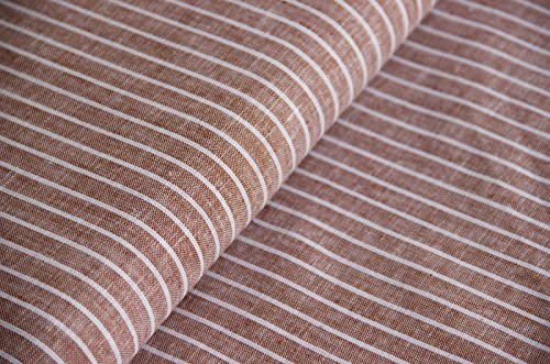 Halbleinen Meterware gemustert Streifen - Leinenstoff gestreift - Leinen Baumwolle - Leinengemisch - Sommerleinen - Leinengewebe *ab 50 cm, Farbe: 008 terra Halbleinen Meterware gemustert Streifen - Leinenstoff gestreift - Leinen Baumwolle - Leinengemisch - Sommerleinen - Leinengewebe *ab 50 cm, Farbe: 008 terra von Generisch