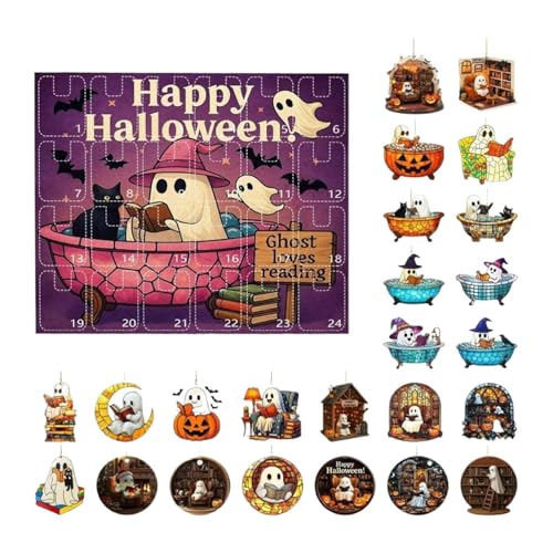 Halloween Adventskalender 2025 | Horror 24 Teile Halloween Adventskalender - Wohnzimmer Deko Für Eltern Schule Jugendliche Kinder Jungs Mädchen Wochentag Halloween Adventskalender 2025 | Horror 24 Teile Halloween Adventskalender - Wohnzimmer Deko Für Eltern Schule Jugendliche Kinder Jungs Mädchen Wochentag von Generisch