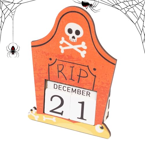 Halloween Countdown Kalender | 2025 Natürliche Holz Adventskalender Bausteine Mit Kürbismotiv,Verstellbare Festtags Adventsdekoration Für Arbeitsplatz Klassenzimmer Jugendliche Erwachsene Halloween Countdown Kalender | 2025 Natürliche Holz Adventskalender Bausteine Mit Kürbismotiv,Verstellbare Festtags Adventsdekoration Für Arbeitsplatz Klassenzimmer Jugendliche Erwachsene von Generisch