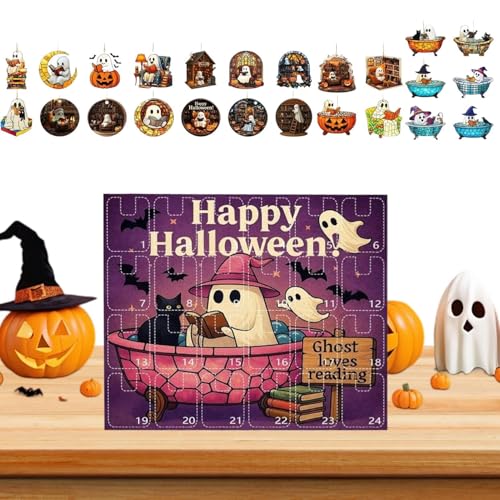 Halloween Countdown Kalender - 24 Teile Halloween Horror Figuren Adventskalender | Wohnzimmer Deko Für Eltern Schule Jugendliche Kinder Jungs Mädchen Wochentag Halloween Countdown Kalender - 24 Teile Halloween Horror Figuren Adventskalender | Wohnzimmer Deko Für Eltern Schule Jugendliche Kinder Jungs Mädchen Wochentag von Generisch