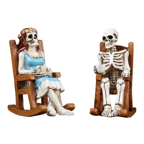 Halloween-Dekorationen | Skelett-Harz Statuen Paar Partydekoration - Dekorative Tischdekoration Statuen Indoor Outdoor Küche Wohnzimmer Garten Halloween-Dekorationen | Skelett-Harz Statuen Paar Partydekoration - Dekorative Tischdekoration Statuen Indoor Outdoor Küche Wohnzimmer Garten von Generisch
