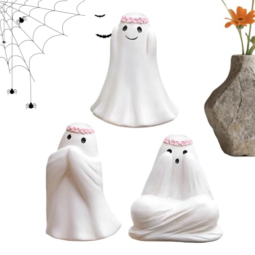 Halloween Dekorationsfiguren | Lustige Geister Dekofiguren | 3-teilige Harz Dekoration Für Geburtstag Zuhause Tisch Arbeitsplatz Schreibtisch Halloween Dekorationsfiguren | Lustige Geister Dekofiguren | 3-teilige Harz Dekoration Für Geburtstag Zuhause Tisch Arbeitsplatz Schreibtisch von Generisch