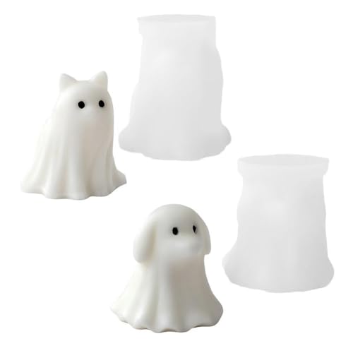 Halloween-Duftkerze, lustige Geistergesichtsform, Kerzen, Horrorkerze, Teelichter, Gothic-Raum für Esszimmer, Party, Tischdekoration, Schlafzimmer von Generisch