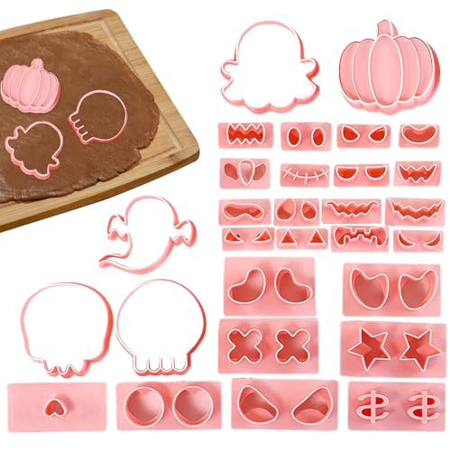 Halloween-Formen zum Backen, Halloween-Briefmarken, Backwerkzeug, Zubehör für Küche, Herbst, Urlaub, Geburtstag, Erntedankfest, Weihnachten, Kinderparty von Generisch