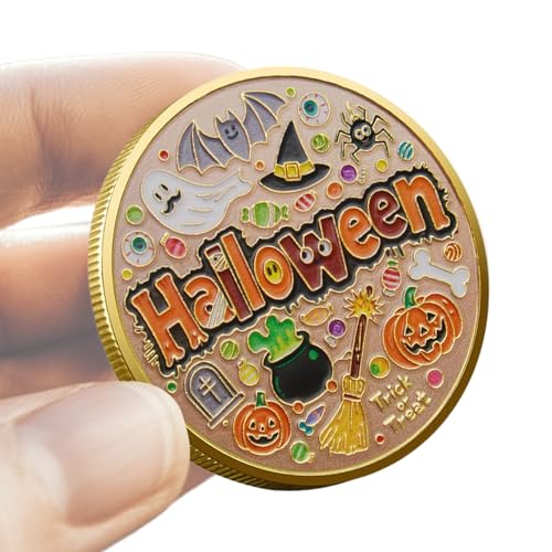 Halloween Gedenkmünze – Kürbis Souvenir Münze, Festliches Erinnerungsstück & Dekorationsgeschenk Für Erwachsene, Männer, Frauen, Familie & Freunde Halloween Gedenkmünze – Kürbis Souvenir Münze, Festliches Erinnerungsstück & Dekorationsgeschenk Für Erwachsene, Männer, Frauen, Familie & Freunde von Generisch