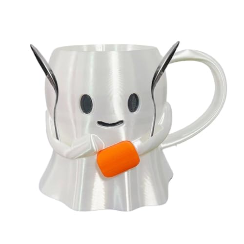 Halloween-Geister-Eiscreme-Pint-Rack, Kuh-Eiscreme-Käse-Tasse, Familie für Kinder und Erwachsene, zum Teilen und Bechern von Generisch