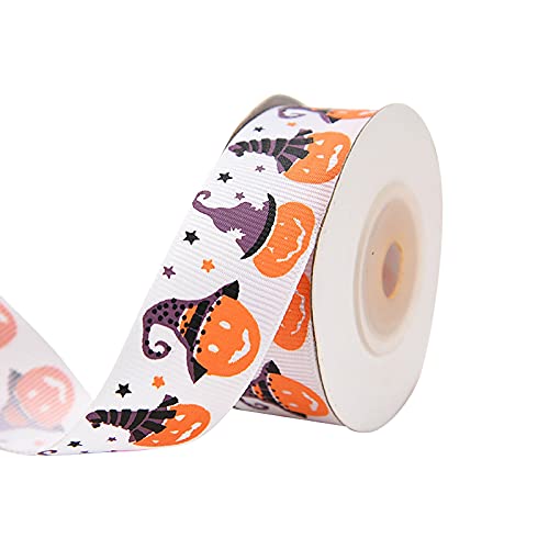Halloween Geschenkband Satinband 22 Meters Dekoration Geschenk Seide Breites Band Stoffband Seidenbänder für Hochzeit Taufe Geburtstagsgeschenke Geschenkverpackung, Blumensträuße Deko Halloween Geschenkband Satinband 22 Meters Dekoration Geschenk Seide Breites Band Stoffband Seidenbänder für Hochzeit Taufe Geburtstagsgeschenke Geschenkverpackung, Blumensträuße Deko von Generisch