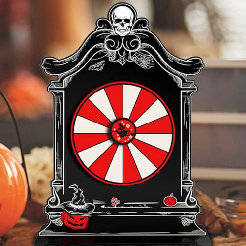 Halloween Gewinnrad,Acryl Glücksrad Partyspiel | Interaktive Tischdekoration Für Familienfeste Klassenaktivitäten Karneval Events Und Feiertage von Generisch