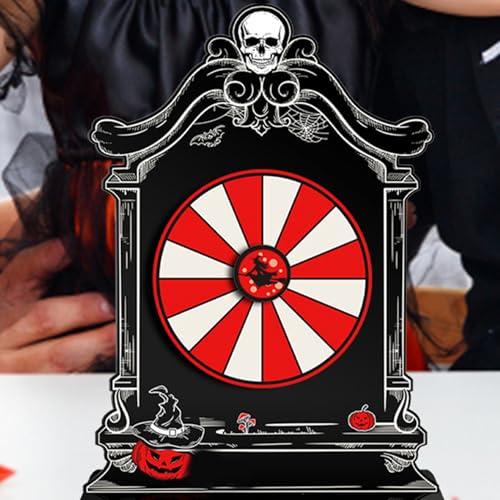 Halloween Gewinnrad - Acryl Drehrad Mit Pfeil - Interaktive Tischdekoration Für Familienfeste Klassenaktivitäten Karneval Events Und Feiertage von Generisch