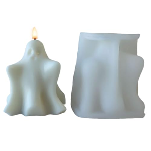 Halloween-Kerzenformen, wiederverwendbare Silikon-Kerzenformen, Kerzenherstellung, flexible Silikonformen, Gießformen, verschleißfeste Epoxidharz-Formen, Ornamentform für Kerzen, Seife von Generisch