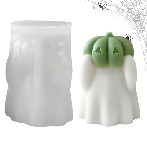 Halloween Kerzenformen,Gipsform - Kürbis Geist Form Für Kerzenwachs Beton Gips Epoxidharz Handwerk Halloween Kerzenformen,Gipsform - Kürbis Geist Form Für Kerzenwachs Beton Gips Epoxidharz Handwerk von Generisch