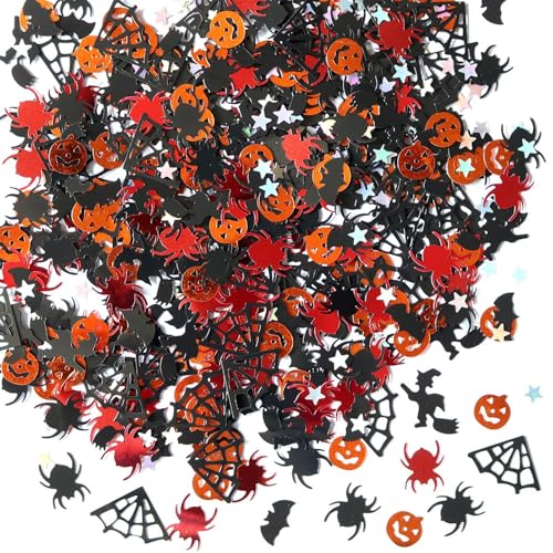 Halloween Konfetti | Halloween Party Tisch Streukonfetti | PVC Pailletten Konfetti Trick Party Streusel Konfetti Dekorationen 15g Halloween Konfetti | Halloween Party Tisch Streukonfetti | PVC Pailletten Konfetti Trick Party Streusel Konfetti Dekorationen 15g von Generisch