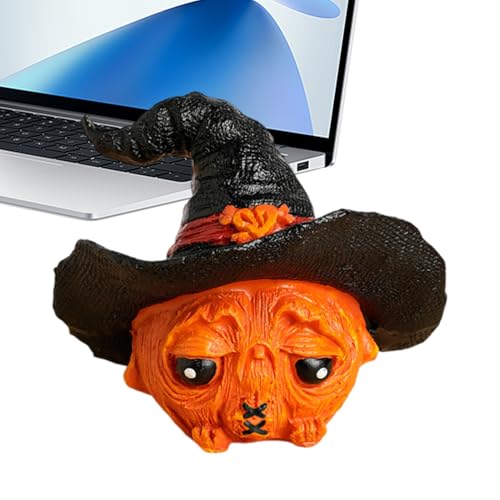 Halloween Kürbis Skulptur, Halloween Deko Für Innen- Und Außenbereich, Exquisites Festliches Lustiges Deko Accessoire Für Büro Wohnzimmer Fensterbank Schlafzimmer Party Halloween Kürbis Skulptur, Halloween Deko Für Innen- Und Außenbereich, Exquisites Festliches Lustiges Deko Accessoire Für Büro Wohnzimmer Fensterbank Schlafzimmer Party von Generisch