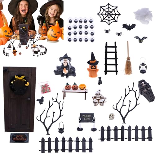 Halloween Miniaturen | Halloween Kleine Figuren | Kleine Gruselige Festliche Dekoration für Schlafzimmer Wohnzimmer Tisch Festival Bücherregale Schreibtisch Home Wohnung von Generisch