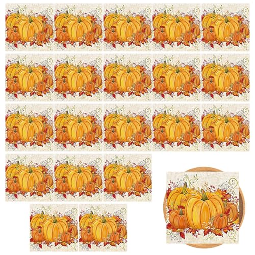 Halloween-Papierservietten, dekorative Halloween-Getränkeservietten, niedliche orangefarbene Halloween-Handtücher, Süßes oder Leckerei-Dinner-Papierservietten für Bad und Küche Halloween-Papierservietten, dekorative Halloween-Getränkeservietten, niedliche orangefarbene Halloween-Handtücher, Süßes oder Leckerei-Dinner-Papierservietten für Bad und Küche von Generisch