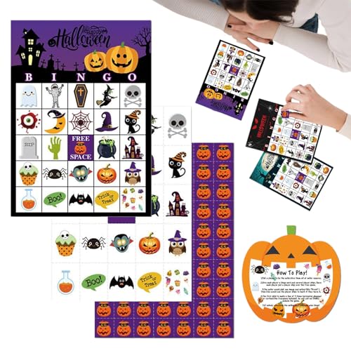 Halloween -Partyspiele - Karnevalsspiele für 24 Spieler | Tischspielzeugset für Kinder, Familie, Klassenzimmer, Zuhause, Schule, Camping, Versammlungen, gruseliges Festival, Outdoor -Reiseaktivitäten, Halloween -Partyspiele - Karnevalsspiele für 24 Spieler | Tischspielzeugset für Kinder, Familie, Klassenzimmer, Zuhause, Schule, Camping, Versammlungen, gruseliges Festival, Outdoor -Reiseaktivitäten, von Generisch