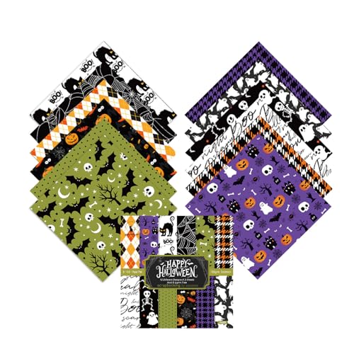 Halloween Scrapbook Paper - gemustertes Halloween -Handwerkskit, Vintage Paper Set | Scrapbook Art Supplies, Journal Ephemera, Retro -Papier für Handwerk, dekoratives Halloween -Journalpapier -Kit von Generisch