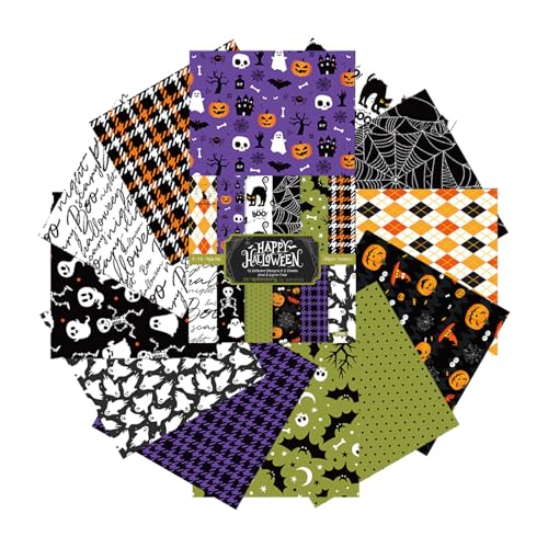 Halloween-Scrapbook-Zubehör | Vintage Journaling Scrap, Einseitiges Süßes Saures Scrapbook-Papier - Vintage-Halloween-Scrapbook-Papier, Dekoratives Bastelpapier Für Die Kartenherstellung, Scrapbook von Generisch