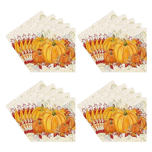 Halloween- -Servietten, dekorative -Handtücher, Halloween-Getränke-Servietten, Abendessen-Papier-Party-Servietten, weich, niedlich, orangefarbenes Geschirr, Dekoration für Zuhause Halloween- -Servietten, dekorative -Handtücher, Halloween-Getränke-Servietten, Abendessen-Papier-Party-Servietten, weich, niedlich, orangefarbenes Geschirr, Dekoration für Zuhause von Generisch