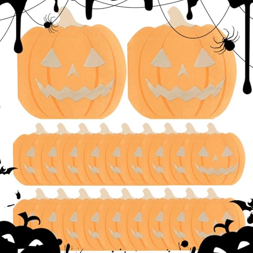 Halloween-Servietten, sehr saugfähige Papierservietten, dekorative Halloween-Getränke-Servietten, Süßes oder Leckerei-Servietten, 3 Schichten, Dinner-Papierservietten Halloween-Servietten, sehr saugfähige Papierservietten, dekorative Halloween-Getränke-Servietten, Süßes oder Leckerei-Servietten, 3 Schichten, Dinner-Papierservietten von Generisch