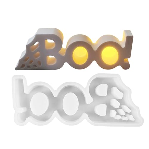 Halloween-Silikonformen – Halloween-Boo Zementform, Zementharz, Gießform, Gipsform, Silikonform für Ornamente Halloween-Silikonformen – Halloween-Boo Zementform, Zementharz, Gießform, Gipsform, Silikonform für Ornamente von Generisch
