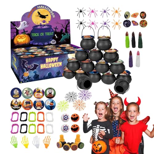 Halloween-Spielzeug – Geruchloses, Wiederverwendbares, Interaktives Spielset, Halloween-Party-Tütenfüller, Partygeschenke Für Kinder, Mini-Hexenkessel, Spinnennetz-Skelett-Handpreise von Generisch